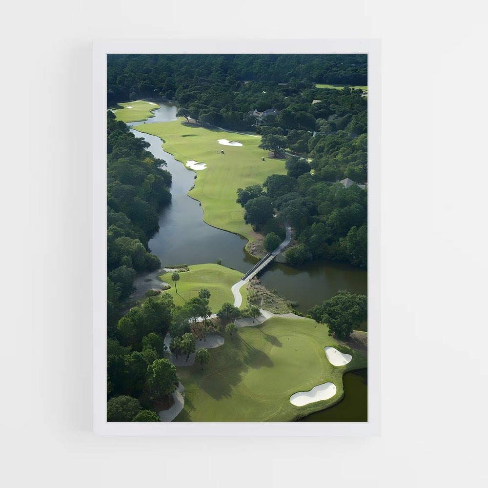 Poster Fairway au Paradis – affiche Golf (vue 3)